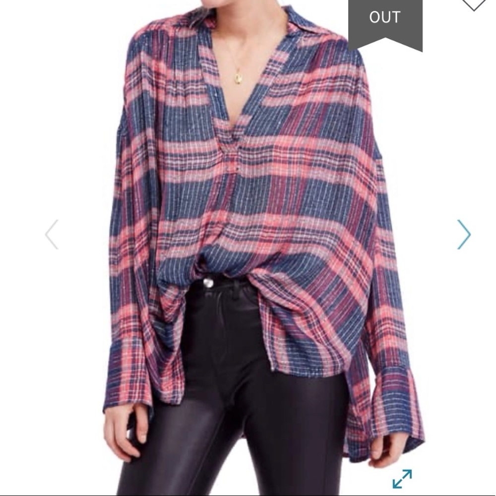 Free People Fearless Love Bell Sleeve Shirt